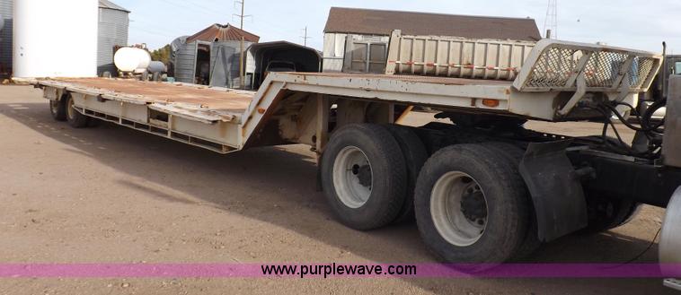 image for item F6348 1978 Landoll 46' hydraulic equipment trailer