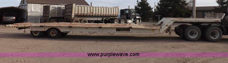 image for item F6348 1978 Landoll 46' hydraulic equipment trailer