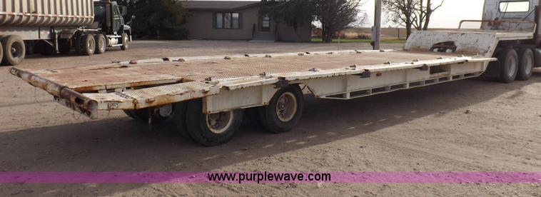 image for item F6348 1978 Landoll 46' hydraulic equipment trailer