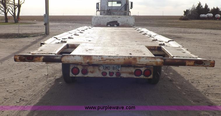 image for item F6348 1978 Landoll 46' hydraulic equipment trailer