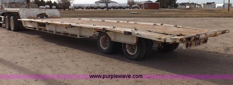 image for item F6348 1978 Landoll 46' hydraulic equipment trailer