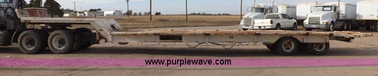 image for item F6348 1978 Landoll 46' hydraulic equipment trailer