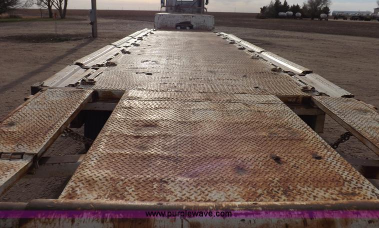 image for item F6348 1978 Landoll 46' hydraulic equipment trailer