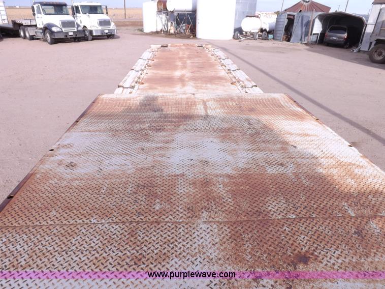 image for item F6348 1978 Landoll 46' hydraulic equipment trailer