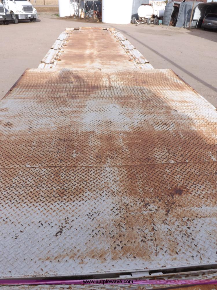 image for item F6348 1978 Landoll 46' hydraulic equipment trailer