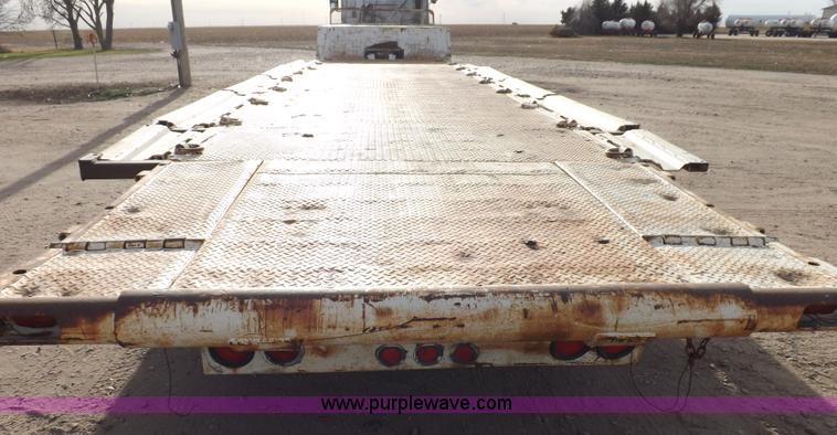 image for item F6348 1978 Landoll 46' hydraulic equipment trailer