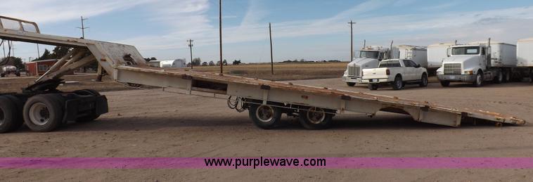 image for item F6348 1978 Landoll 46' hydraulic equipment trailer