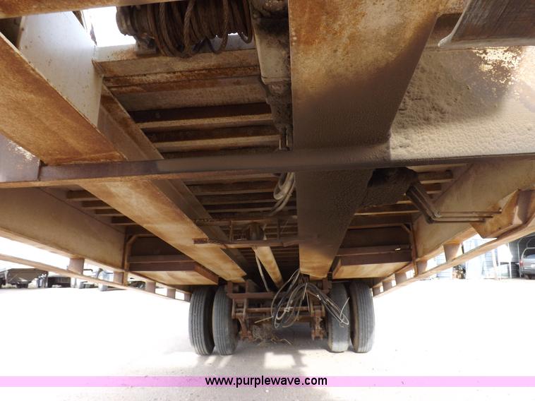 image for item F6348 1978 Landoll 46' hydraulic equipment trailer