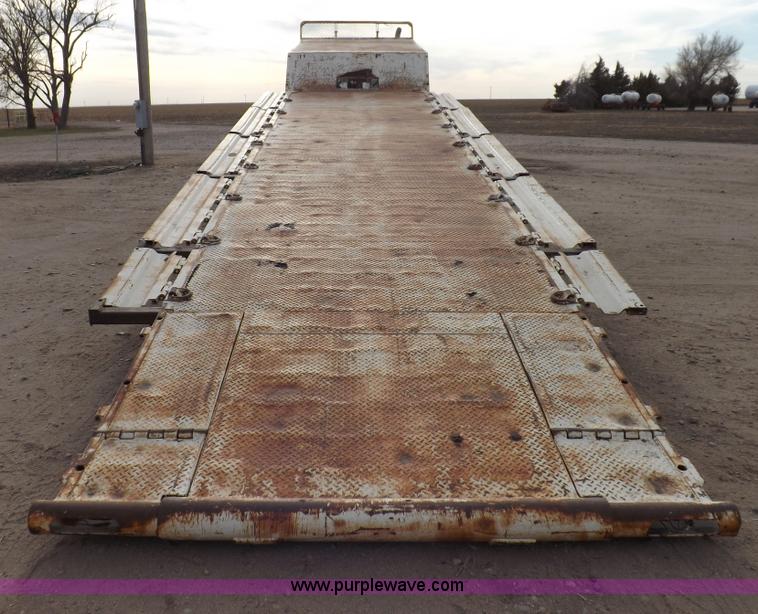 image for item F6348 1978 Landoll 46' hydraulic equipment trailer