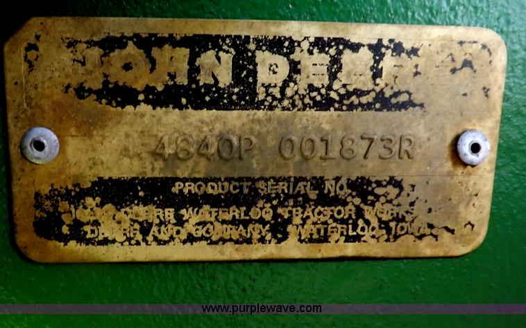 image for item F6350 1978 John Deere 4840 tractor