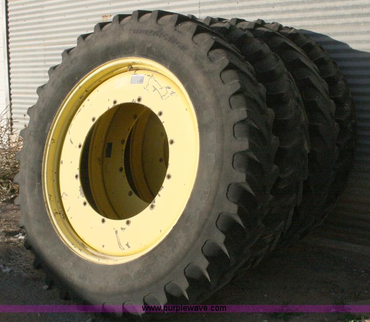 image for item G5548 (4) 380/105R50 tires and wheels