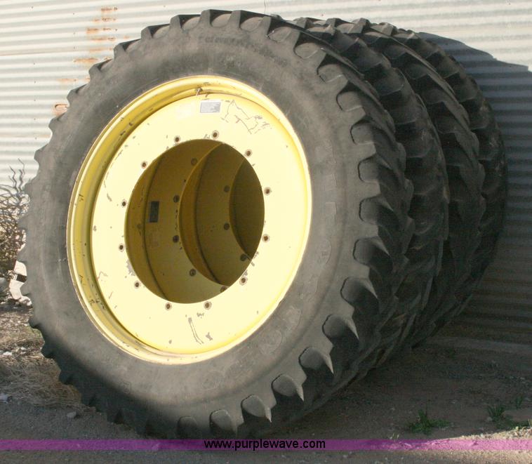 image for item G5548 (4) 380/105R50 tires and wheels