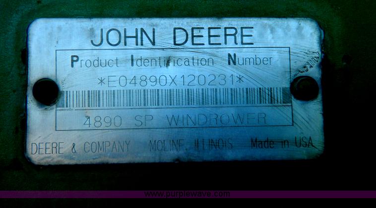 image for item G7590 1998 John Deere 4890 swather