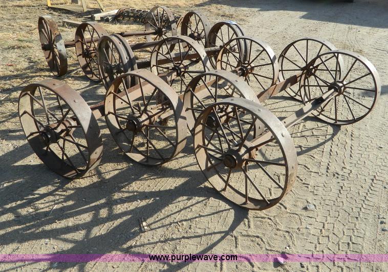 image for item G7639 (6) vintage steel wheels