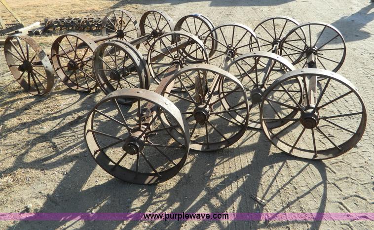 image for item G7639 (6) vintage steel wheels
