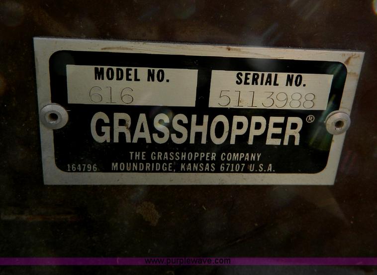 image for item G7640 Grasshopper 616 ZTR lawn mower