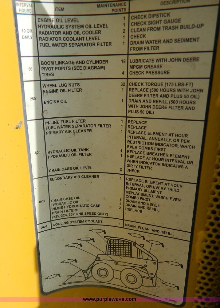 image for item G7666 2009 John Deere 320 skid steer