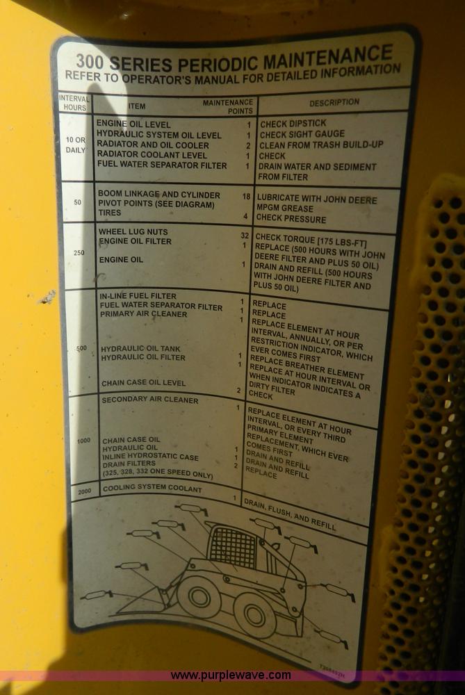 image for item G7666 2009 John Deere 320 skid steer