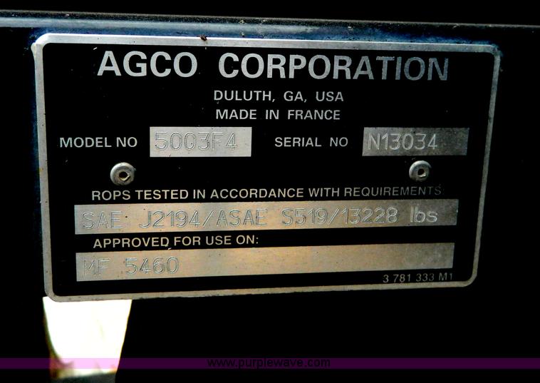 image for item G7667 2004 Massey-Ferguson 5460 tractor