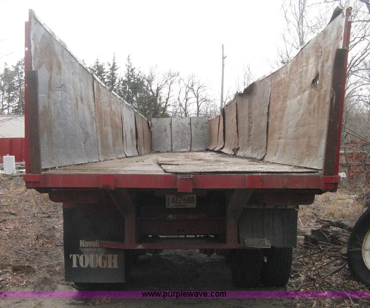 image for item B8346 1969 Fruehauf tandem axle flatbed trailer