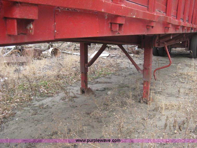 image for item B8346 1969 Fruehauf tandem axle flatbed trailer