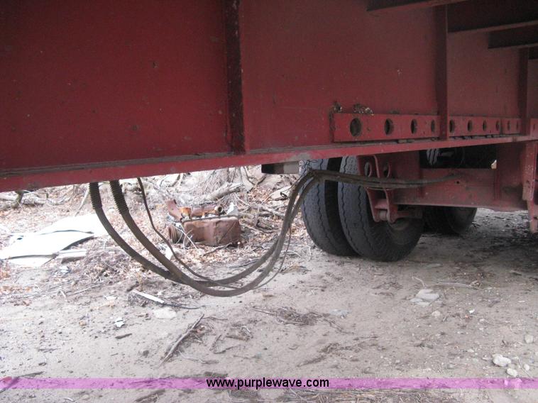 image for item B8346 1969 Fruehauf tandem axle flatbed trailer