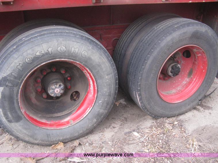 image for item B8346 1969 Fruehauf tandem axle flatbed trailer
