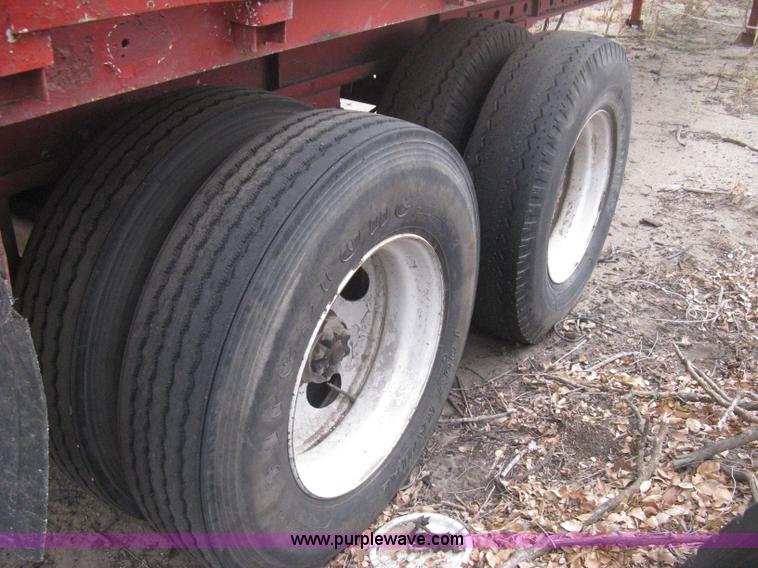 image for item B8346 1969 Fruehauf tandem axle flatbed trailer