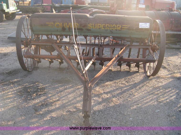 image for item B8377 Oliver Superior steel wheeled grain drill