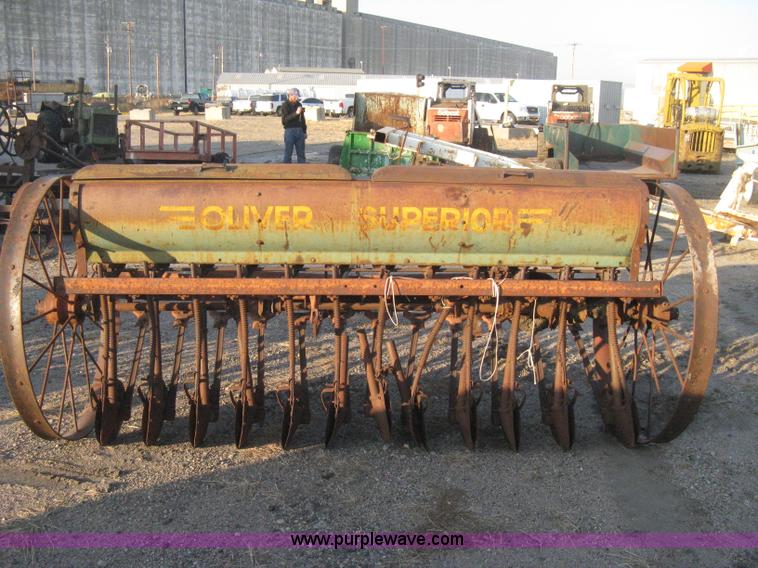 image for item B8377 Oliver Superior steel wheeled grain drill