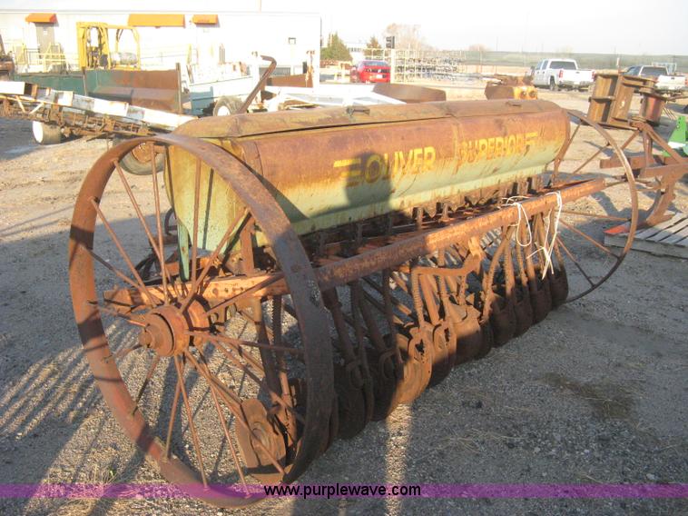 image for item B8377 Oliver Superior steel wheeled grain drill