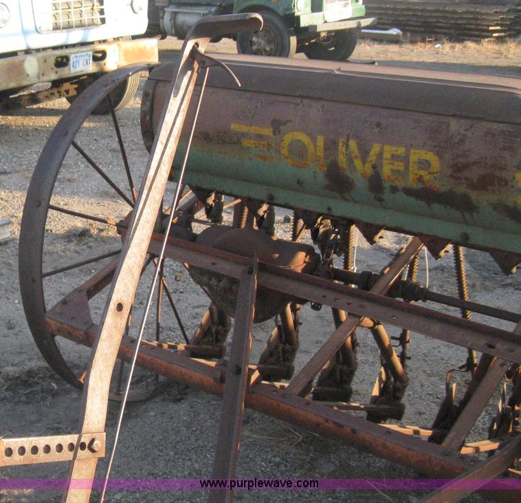 image for item B8377 Oliver Superior steel wheeled grain drill