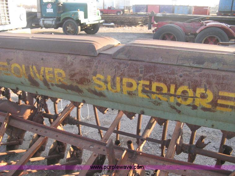 image for item B8377 Oliver Superior steel wheeled grain drill