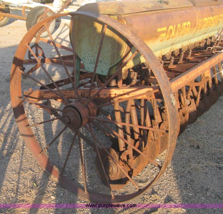image for item B8377 Oliver Superior steel wheeled grain drill