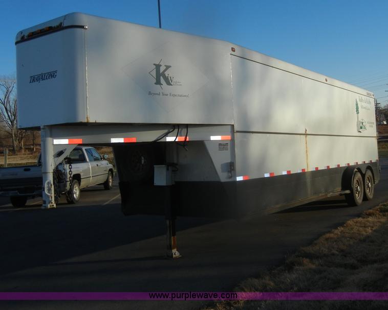 image for item D4544 2001 Travalong gooseneck trailer
