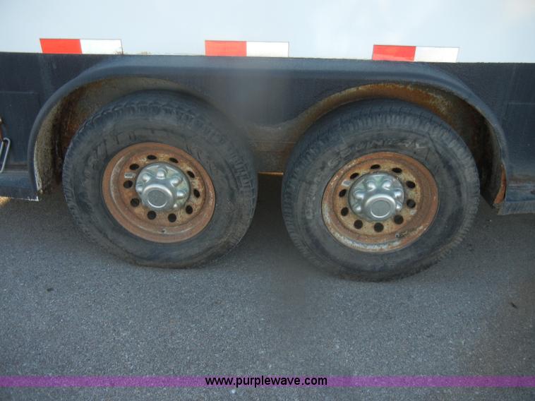 image for item D4544 2001 Travalong gooseneck trailer