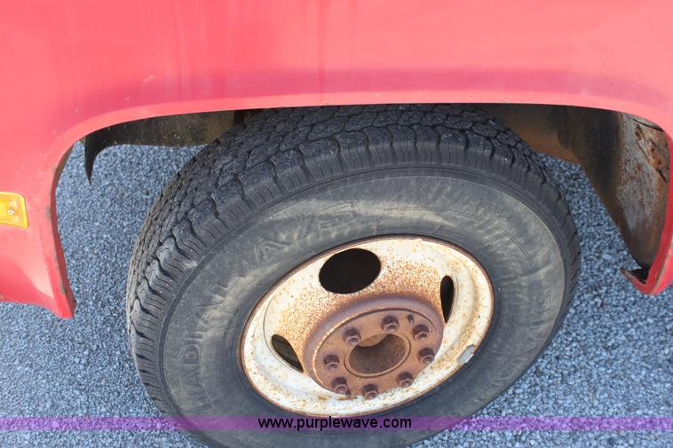 image for item D5108 1988 Chevrolet R30 Custom Deluxe flatbed pickup truck