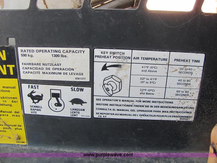 image for item E2781 Bobcat Clark 743 skid steer