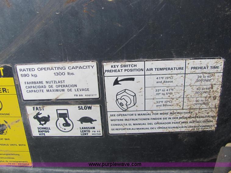 image for item E2782 Bobcat Clark 743 skid steer