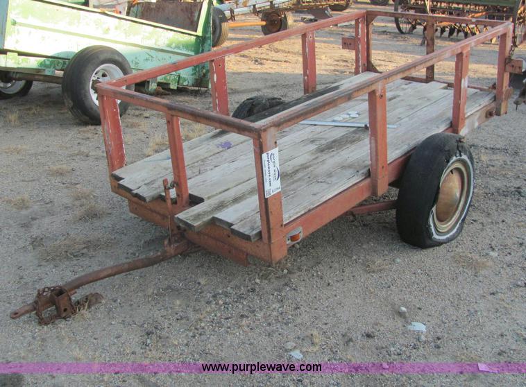 image for item E2784 Shop built tilt deck trailer