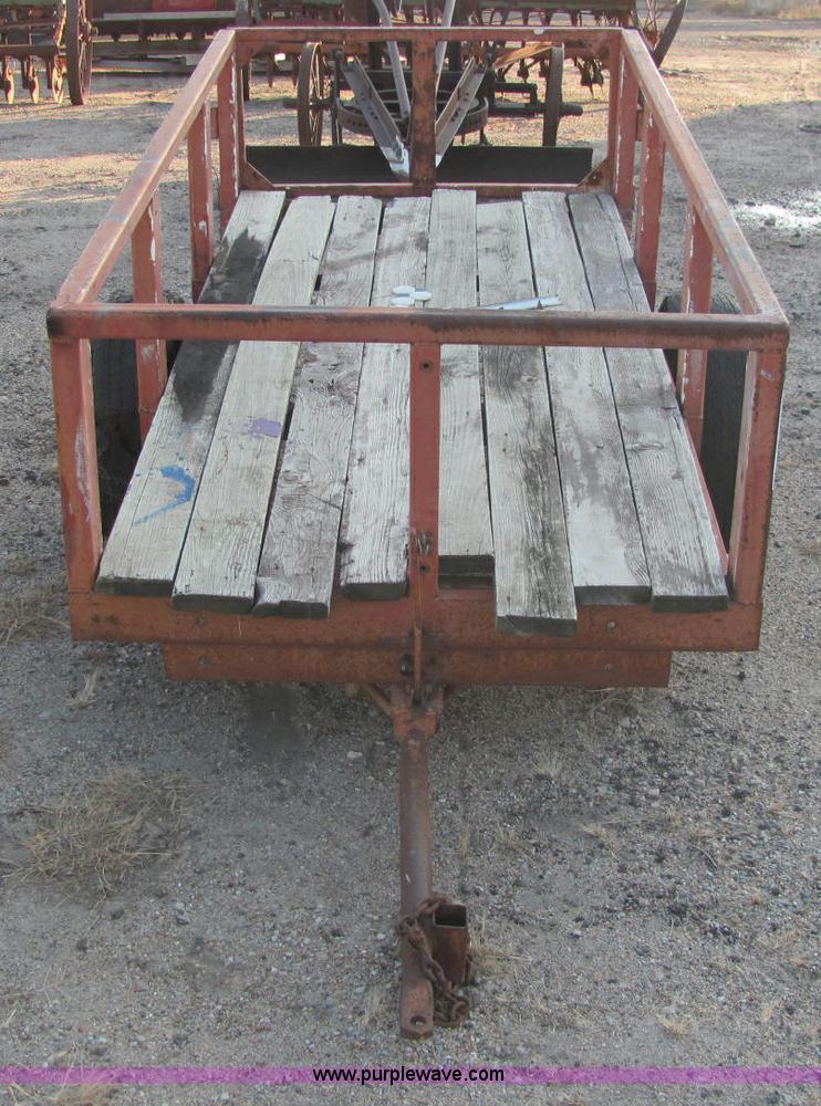 image for item E2784 Shop built tilt deck trailer