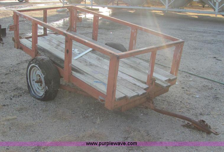 image for item E2784 Shop built tilt deck trailer