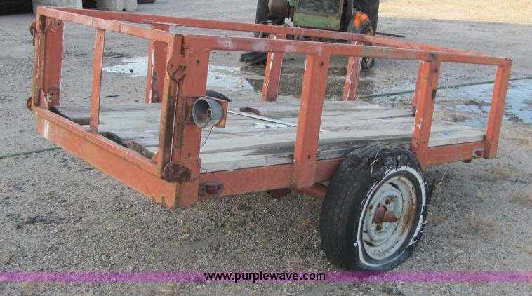 image for item E2784 Shop built tilt deck trailer