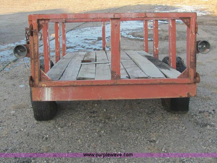 image for item E2784 Shop built tilt deck trailer