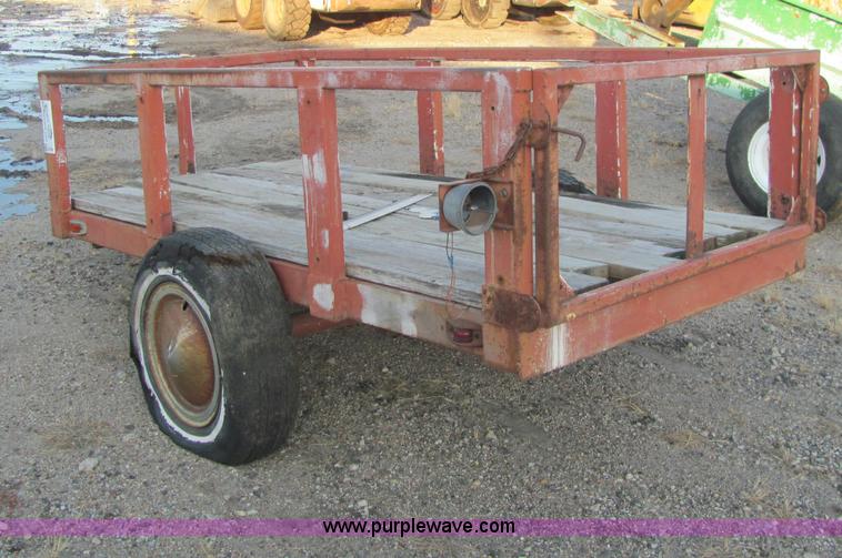 image for item E2784 Shop built tilt deck trailer