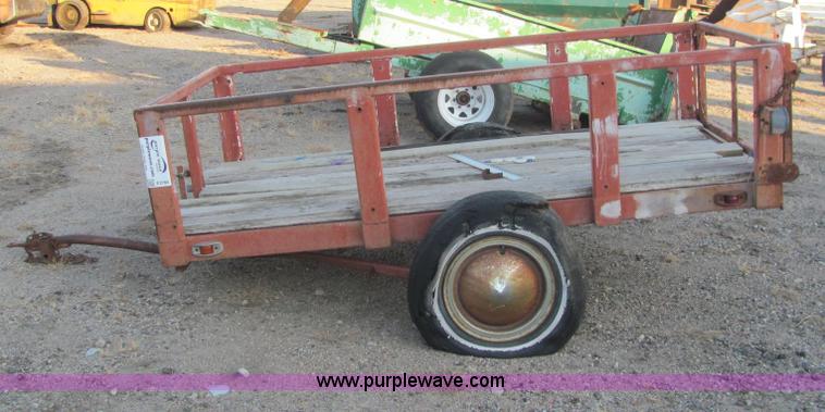 image for item E2784 Shop built tilt deck trailer