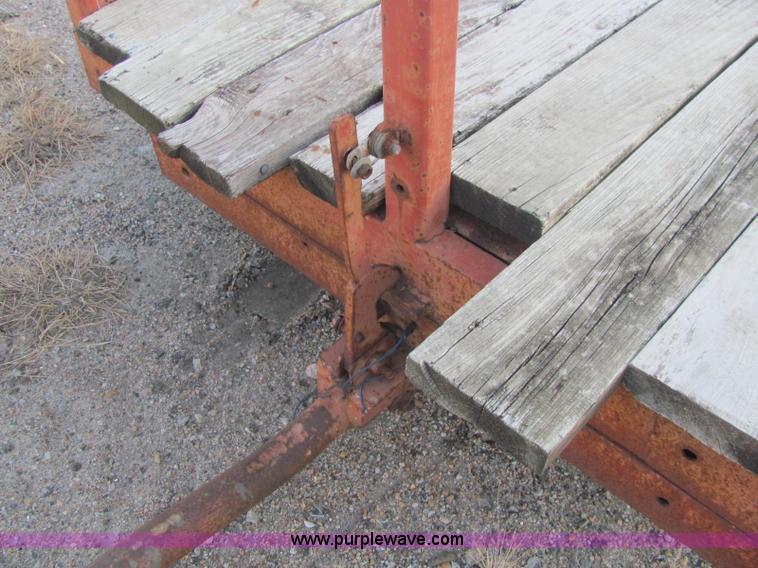 image for item E2784 Shop built tilt deck trailer