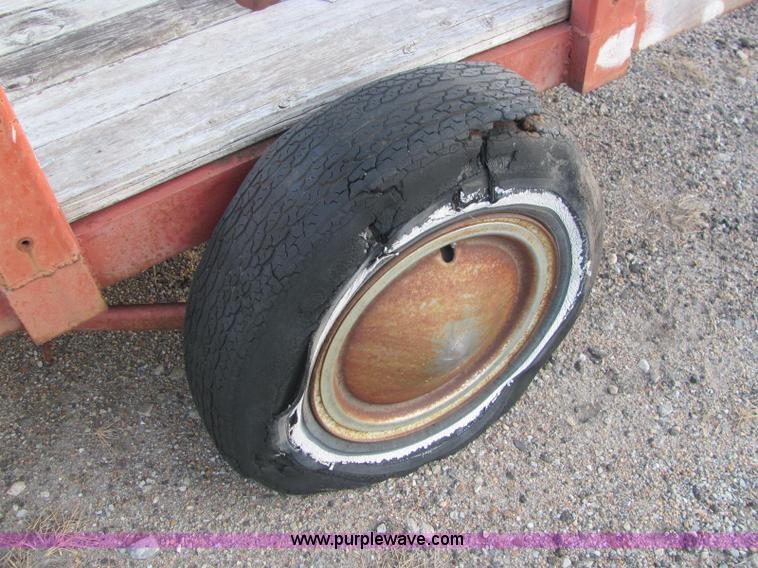 image for item E2784 Shop built tilt deck trailer