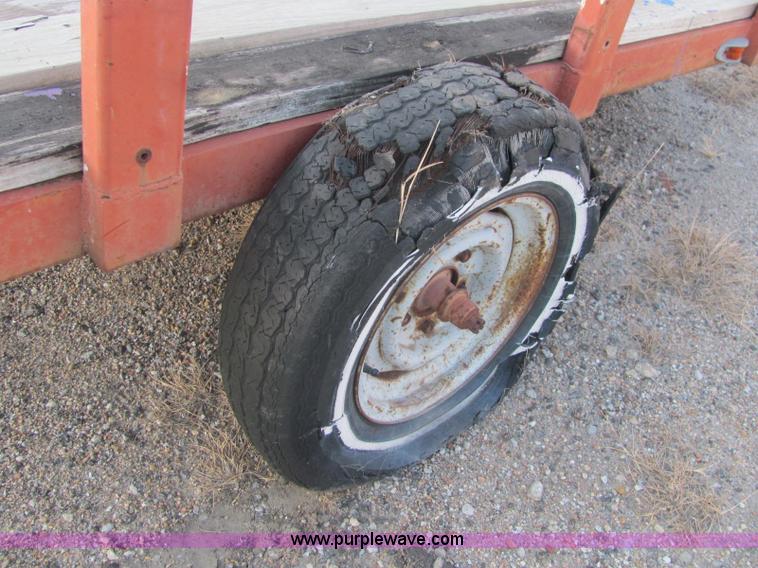 image for item E2784 Shop built tilt deck trailer