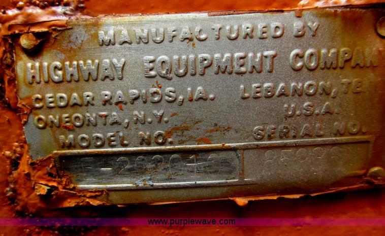 image for item E3596 Highway Equipment salt spreader